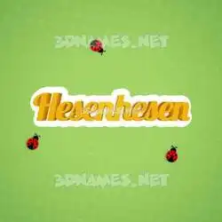 hesenhesen in Ladybugs style - 3D name wallpaper