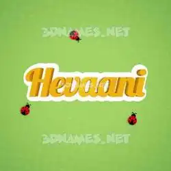 hevaani in Ladybugs style - 3D name wallpaper