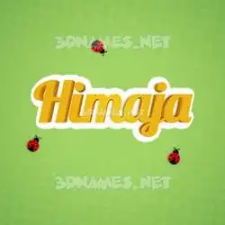 himaja in Ladybugs style - 3D name wallpaper