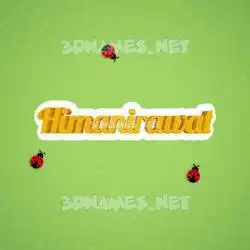 himanirawat in Ladybugs style - 3D name wallpaper