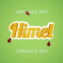 himel in Ladybugs style - 3D name wallpaper