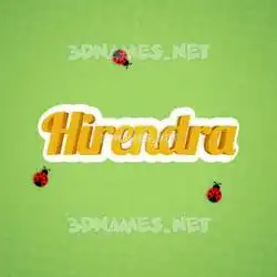 hirendra in Ladybugs style - 3D name wallpaper