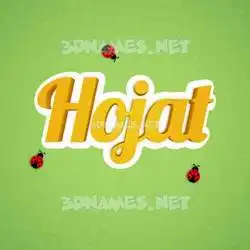 hojat in Ladybugs style - 3D name wallpaper