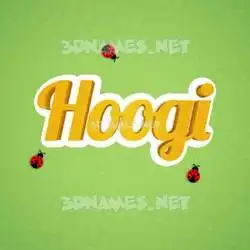 hoogi in Ladybugs style - 3D name wallpaper