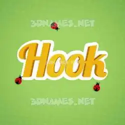 hook in Ladybugs style - 3D name wallpaper