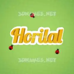 horilal in Ladybugs style - 3D name wallpaper