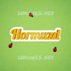 hormuzd in Ladybugs style - 3D name wallpaper