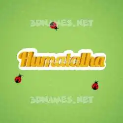 humatalha in Ladybugs style - 3D name wallpaper