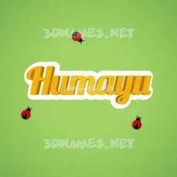 humayu in Ladybugs style - 3D name wallpaper