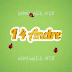 i 4 andre in Ladybugs style - 3D name wallpaper