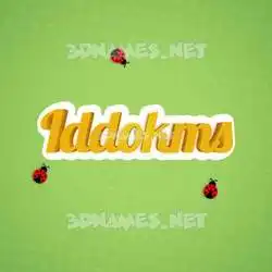 iddokms in Ladybugs style - 3D name wallpaper