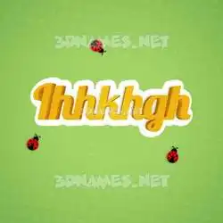 ihhkhgh in Ladybugs style - 3D name wallpaper