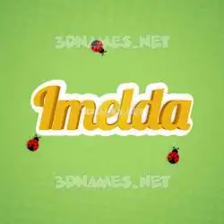 imelda in Ladybugs style - 3D name wallpaper