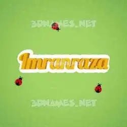 imranraza in Ladybugs style - 3D name wallpaper