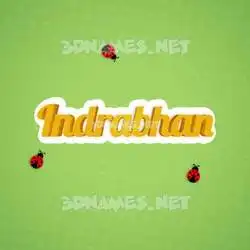 indrabhan in Ladybugs style - 3D name wallpaper