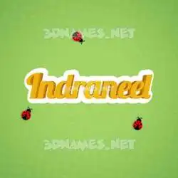 indraneel in Ladybugs style - 3D name wallpaper