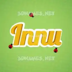 innu in Ladybugs style - 3D name wallpaper