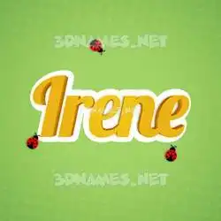 irene in Ladybugs style - 3D name wallpaper