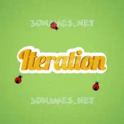 iteration in Ladybugs style - 3D name wallpaper