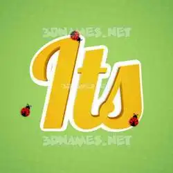 its in Ladybugs style - 3D name wallpaper