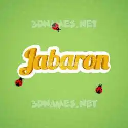 jabaron in Ladybugs style - 3D name wallpaper