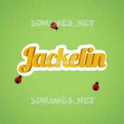jackelin in Ladybugs style - 3D name wallpaper
