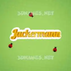 jackermann in Ladybugs style - 3D name wallpaper