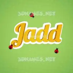 jadd in Ladybugs style - 3D name wallpaper