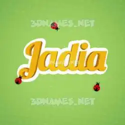 jadia in Ladybugs style - 3D name wallpaper