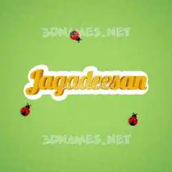 jagadeesan in Ladybugs style - 3D name wallpaper