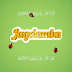 jagdamba in Ladybugs style - 3D name wallpaper