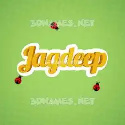 jagdeep in Ladybugs style - 3D name wallpaper