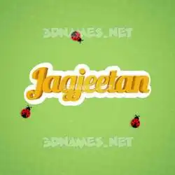 jagjeetan in Ladybugs style - 3D name wallpaper