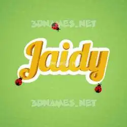 jaidy in Ladybugs style - 3D name wallpaper