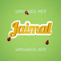 jaimal in Ladybugs style - 3D name wallpaper