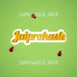 jaiprakash in Ladybugs style - 3D name wallpaper