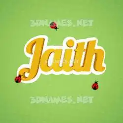 jaith in Ladybugs style - 3D name wallpaper