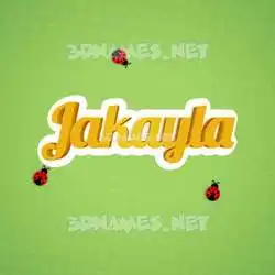 jakayla in Ladybugs style - 3D name wallpaper
