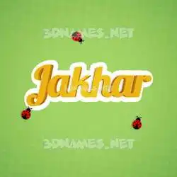 jakhar in Ladybugs style - 3D name wallpaper
