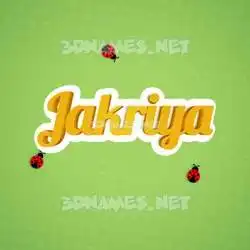 jakriya in Ladybugs style - 3D name wallpaper