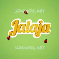 jalaja in Ladybugs style - 3D name wallpaper