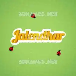 jalendhar in Ladybugs style - 3D name wallpaper
