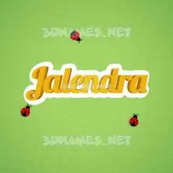 jalendra in Ladybugs style - 3D name wallpaper