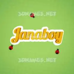 janaboy in Ladybugs style - 3D name wallpaper