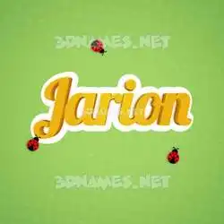 jarion in Ladybugs style - 3D name wallpaper