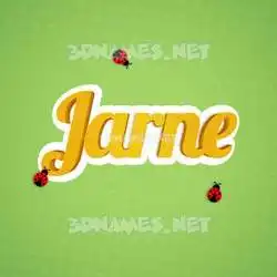 jarne in Ladybugs style - 3D name wallpaper