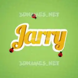 jarry in Ladybugs style - 3D name wallpaper