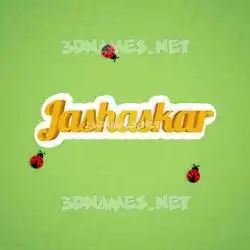 jashaskar in Ladybugs style - 3D name wallpaper