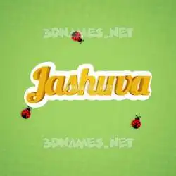 jashuva in Ladybugs style - 3D name wallpaper