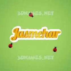 jasmehar in Ladybugs style - 3D name wallpaper